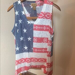Wrangler Red, White, and Blue Tank Top